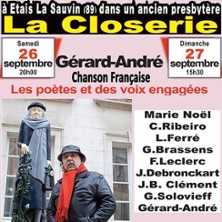G&eacute;rard-Andr&eacute; chante Po&egrave;tes Voix engag&eacute;es