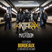 ANTHRAX Special Guest : Mastodon