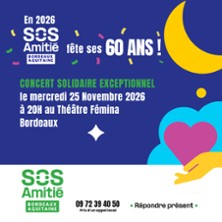 CONCERT S.O.S AMITIE BORDEAUX Christophe Malavoy